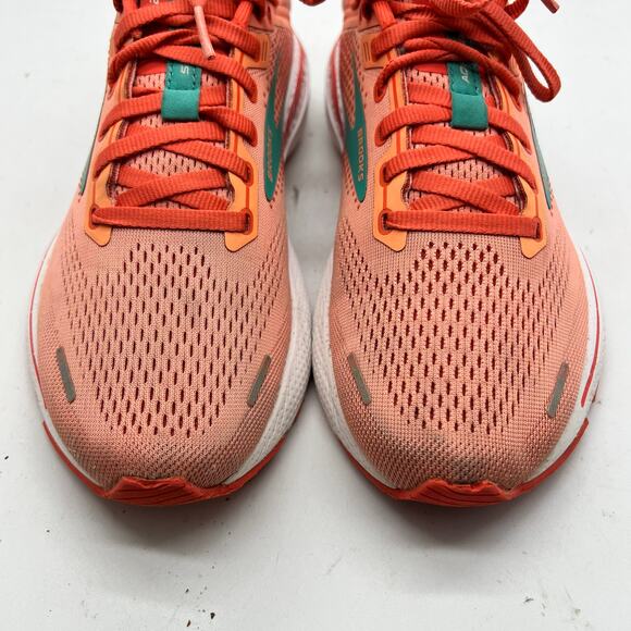Brooks Shoes Womens 7.5 Adrenaline GTS 22 Running Sneakers Orange ** - Picture 4 of 9